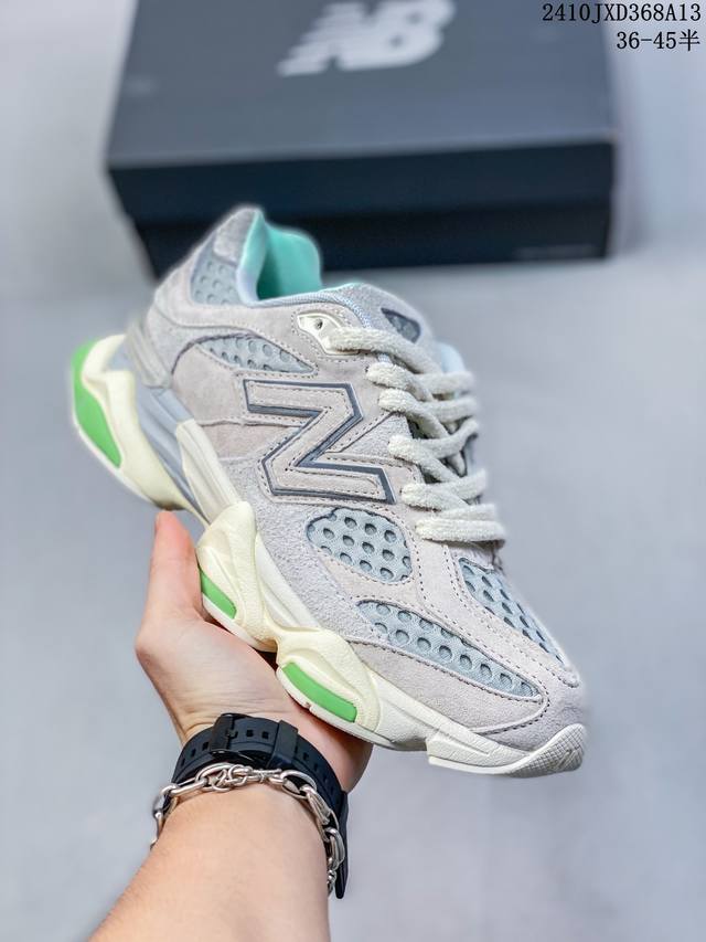 公司级new Balance 公司级版本 Nb9060 联名款 复古休闲运动慢跑鞋 鞋款灵感源自设计师本人对夏日的怀日回忆。鞋面大身由空间双格及磨砂鞋面拼接而生