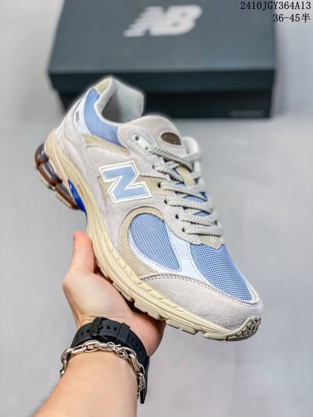 新百伦 New Balance Ml2002 系列复古老爹风 男女休闲鞋情侣百搭慢跑鞋运动男鞋女鞋 采用拼接网眼织物鞋面 后跟搭载外露缓震胶 货号：M2002R