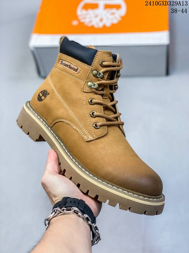 Timberland添柏岚 天伯伦户外工装休闲大黄靴系列 #广东大厂品质 原盒原包装 #24Ss秋冬新款 时尚潮流搭配 面料采用意大利顶级磨砂细纹牛皮 搭配防臭