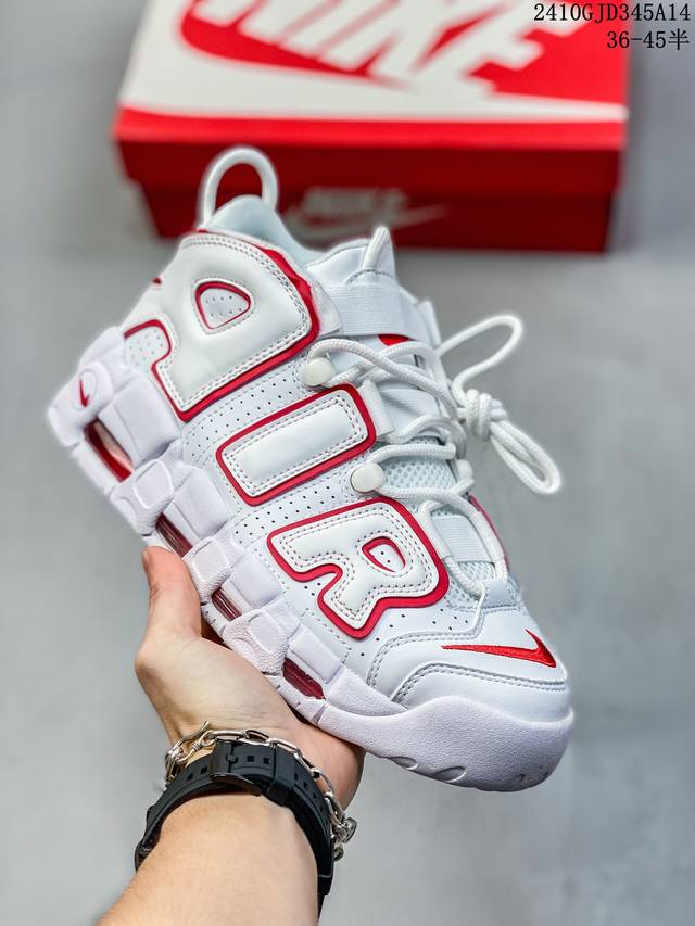 公司真标带半码 耐克nike Wmns Air More Uptempo 拼接 大air 皮蓬经典高街百搭篮球鞋 10Gjd345A14