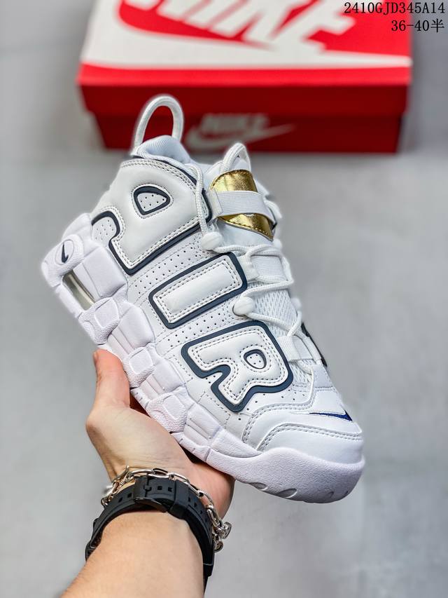 公司真标带半码 耐克nike Wmns Air More Uptempo 拼接 大air 皮蓬经典高街百搭篮球鞋 10Gjd345A14