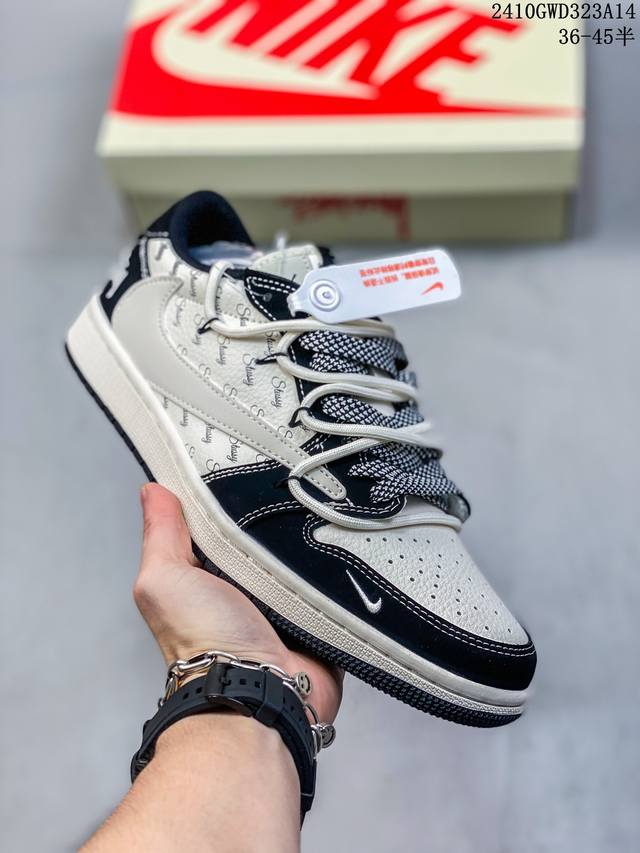 公司级带半码耐克air Jordan 1 Low Og Sp Aj1 乔1 联名-抽绳 低帮文化休闲板鞋 货号：Sj0086-131 #多方联名合作融合了tra