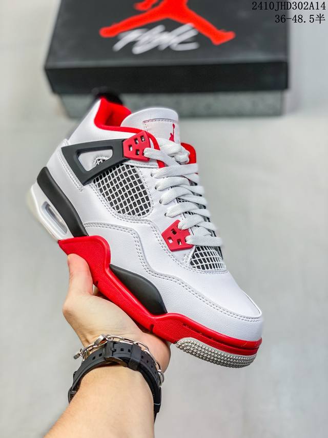 公司级aj4 Air Jordan 4 Retro ” Infrared “ Aj4乔4 男子文化篮球鞋 大厂出品 主力合作工厂 全新模具开发 纯正4代正确鞋型