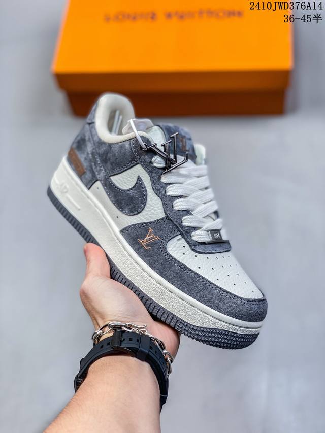 海外限量发售！公司级nike Air Force 1 '07 Low “Supreme滑板系列--米绿” 空军一号 低帮 运动鞋 休闲鞋 折边针车 工艺难度大