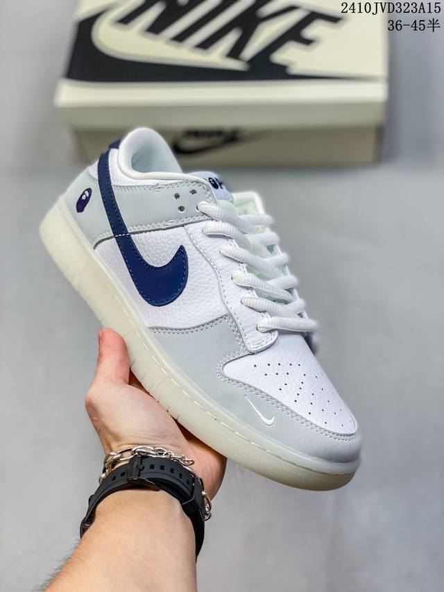 海外爆款限量发售！公司级 Nike Jordan Air Jordan 1“Lv联名 米橙蓝” 高端定制 低帮 复古 减震 防滑 耐磨 篮球鞋 定制鞋盒 大厂纯