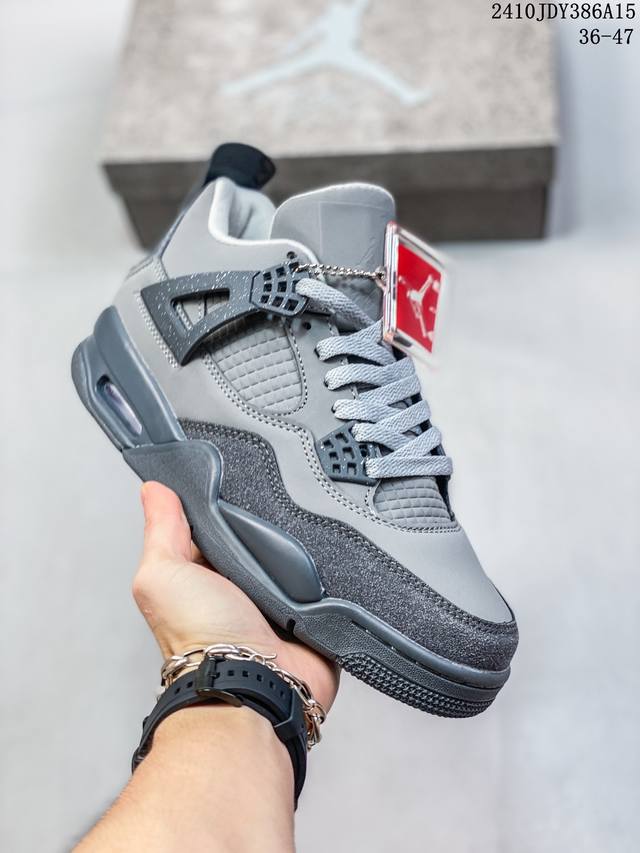 真标air Jordan 4 Retro 迈克尔 乔丹aj4代中帮复古休闲运动文化篮球鞋 货号:Fq7928-001 尺码:36-47 编码：10Jdy386A