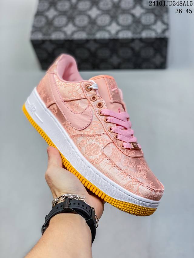 陈冠希 Clot X Nike Air Force 1 Premium Af1 丝绸 联名 全新改版 优化升级 原厂丝绸 正确鞋型 内置sole 气垫 细节完美