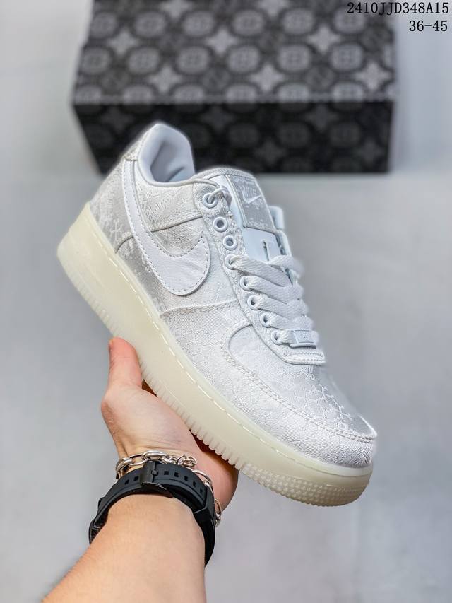 陈冠希 Clot X Nike Air Force 1 Premium Af1 丝绸 联名 全新改版 优化升级 原厂丝绸 正确鞋型 内置sole 气垫 细节完美