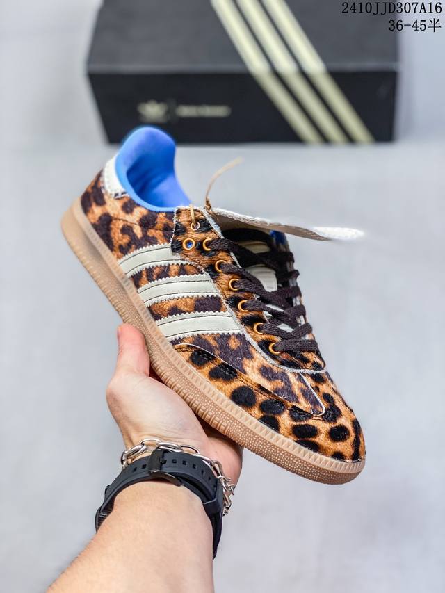 真标带半码 Adidas阿迪达斯德训鞋 Samba Vegan平底时尚滑板鞋 尺码：36-45半 编码：10Jjd307A16