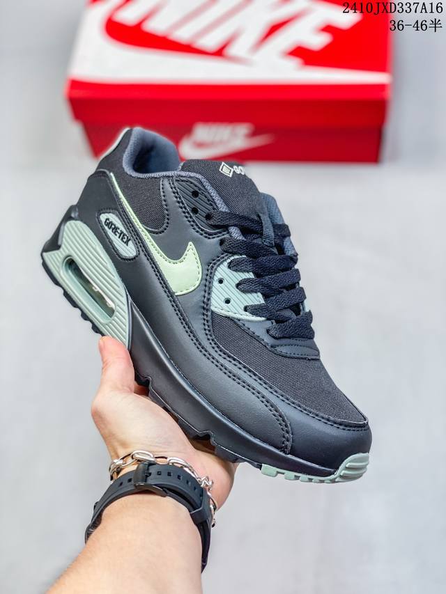 公司级nike Air Max 90初代系列低帮复古气垫百搭休闲运动慢跑鞋 货号:Hf3835- 编码：10Jxd337A16