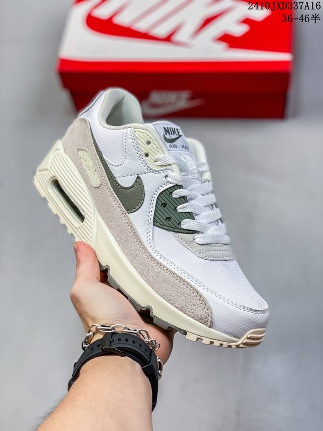 公司级nike Air Max 90初代系列低帮复古气垫百搭休闲运动慢跑鞋 货号:Hf3835- 编码：10Jxd337A16