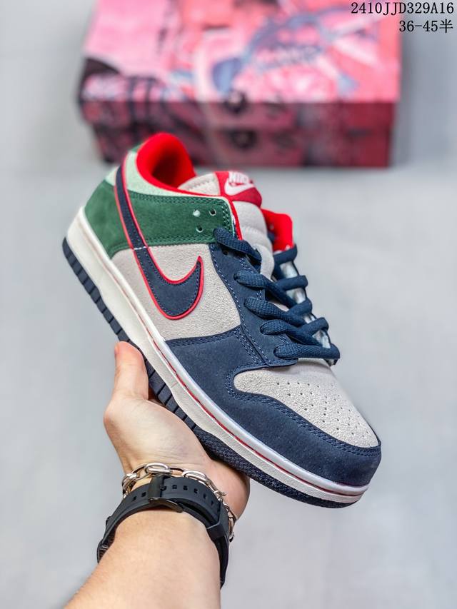 公司级带半码 耐克nike Sb Dunk Low 扣篮系列复古低帮休闲运动滑板板鞋。采用脚感柔软舒适zoomair气垫，有效吸收滑板等极限运动在落地时带来的冲