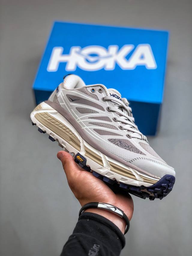 Hoka U Mafate Speed 2 马法特二代超轻厚底轻量山地跑步鞋 #轻量化材料fresh Foam。超轻量中底全部用料过3C认证！ 滚动平衡科技减少