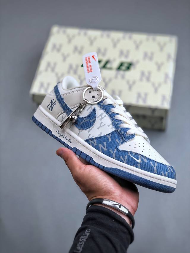 Nike Sb Dunk Low X Mlb 白牛仔蓝纯原大厂出品 极力推荐原装头层材料 独家版型蒸餾加工帶來的是更好的视觉和脚感体验大厂纯原品质出货 清洁度