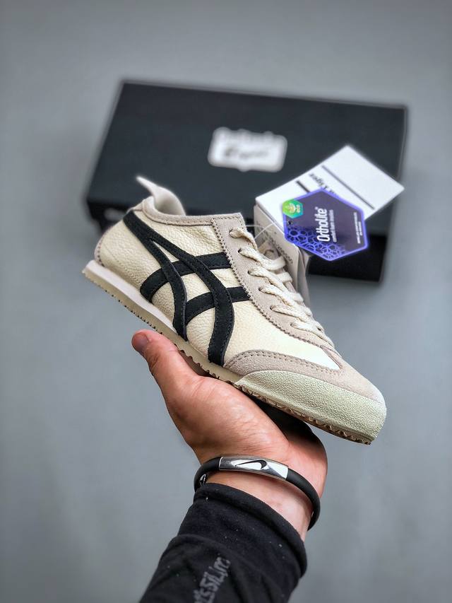 鬼塚虎 Onitsuka Tiger Mexico 66经典墨西哥系列低帮复古经典百搭休闲皮革慢跑鞋男女鞋 货号：1183B391-200 尺码：36-44.5