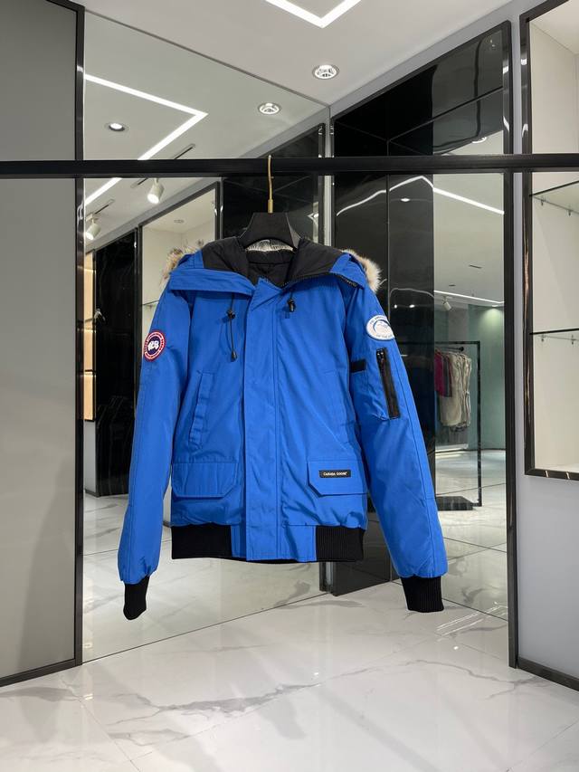 顶级版本，天花板 Canada Goose 加拿大鹅 01款 Chilliwack系列飞行员夹克7999L 普京同款, 连帽抗寒羽绒服, 冬天必备。 随意搭配卫