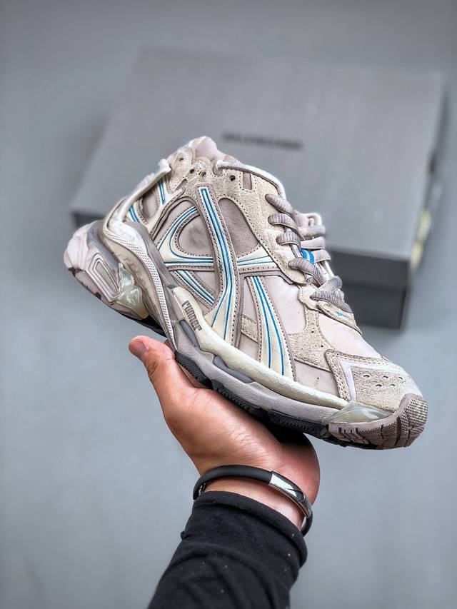 Ok版 高奢品牌-巴黎世家balenciaga Runner Sneaker 慢跑系列低帮复古野跑潮流姥爹风百搭休闲运动慢跑鞋男女鞋原版一致配件防尘袋及附送鞋带