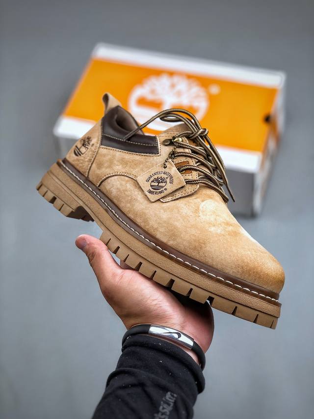 新货#Timberland 天伯伦 添柏岚经典款 24Ss新款低帮 经典再造 全新升级 广东大厂品质 原盒原包装 面料采用意大利顶级磨砂牛皮 搭配防臭防腐真皮乳