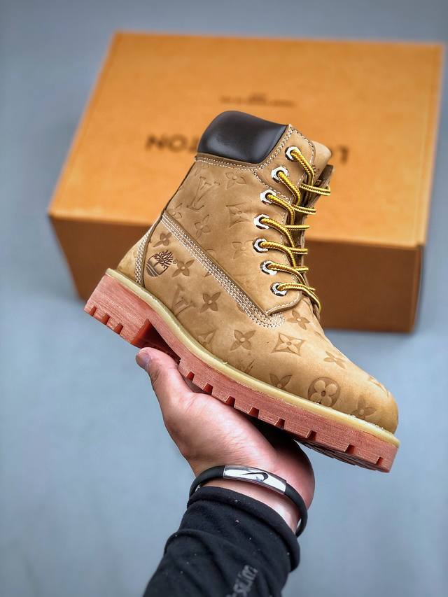 嘉尔同款纯原 中山大厂出品 Louis Vuitton X Timberland#王炸联名 Pharrell Williams充分发挥了作为louis Vuit