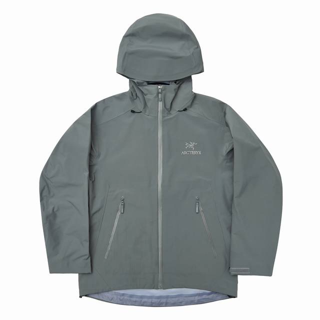 顶级版本，随意对比』 - Arc'Teryx 始祖鸟beta Lt Gore-Tex Jacket纯色休闲运动连帽硬壳冲锋衣--像素灰 尺码: S, M, L,