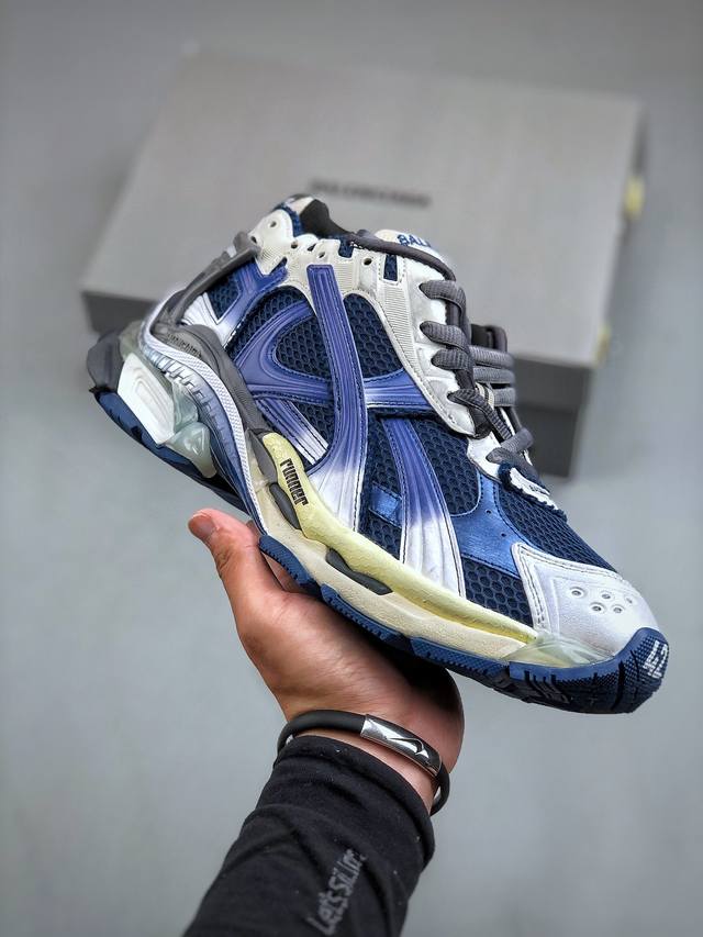 Ok版 高奢品牌-巴黎世家balenciaga Runner Sneaker 慢跑系列低帮复古野跑潮流姥爹风百搭休闲运动慢跑鞋男女鞋原版一致配件防尘袋及附送鞋带