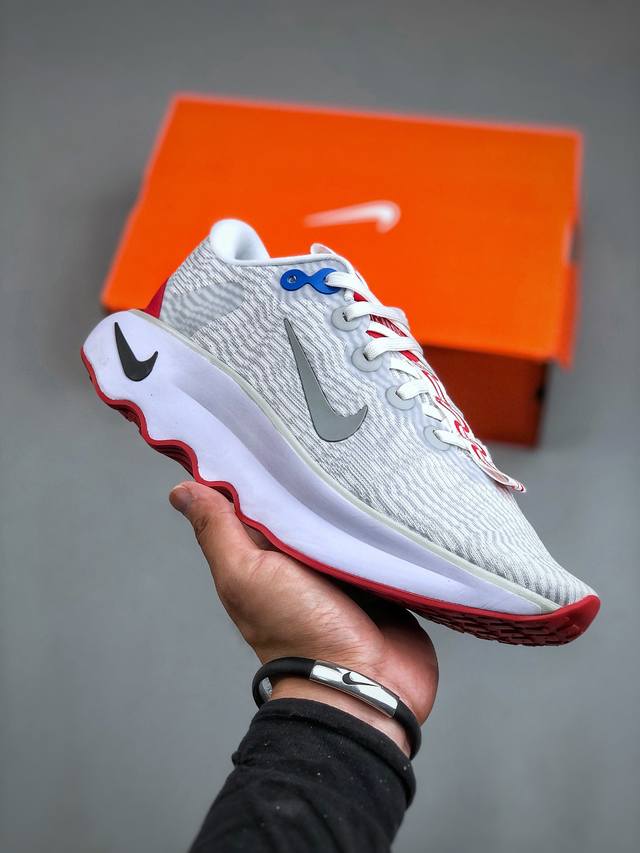 Nike Motiva White Grey Red 莫提瓦系列低帮轻量减震回弹休闲运动慢跑鞋“白浅灰红”Dv1238-008 尺码：36-45 半