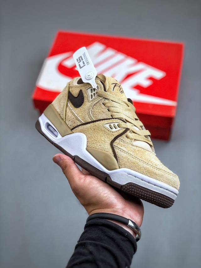 Nike Air Flight 89 Khaki Suede 飞行兄弟89系列中帮复古休闲运动文化篮球鞋“翻毛卡其黄深棕”Fz3045-200 尺码：36-46