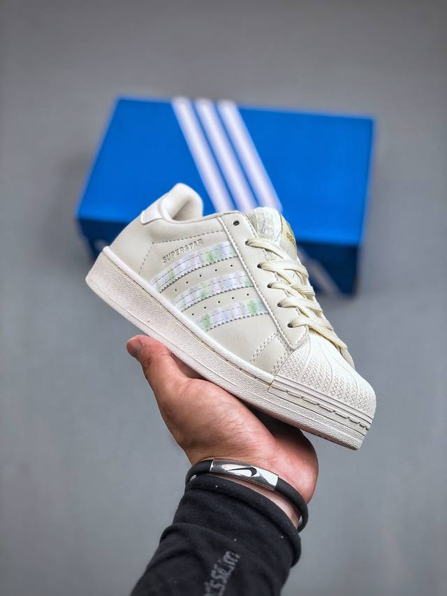 Adidas Superstar Hq6668 贝壳头休闲板鞋尺码：35-40 半