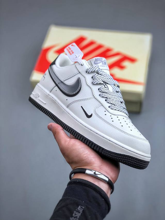 Nike Air Force 1 Low 07 Acw 白黑原楦头原纸板 打造纯正低帮空军版型专注外贸渠道 全掌内置蜂窝气垫 原盒配件 原厂中底钢印、拉帮完美