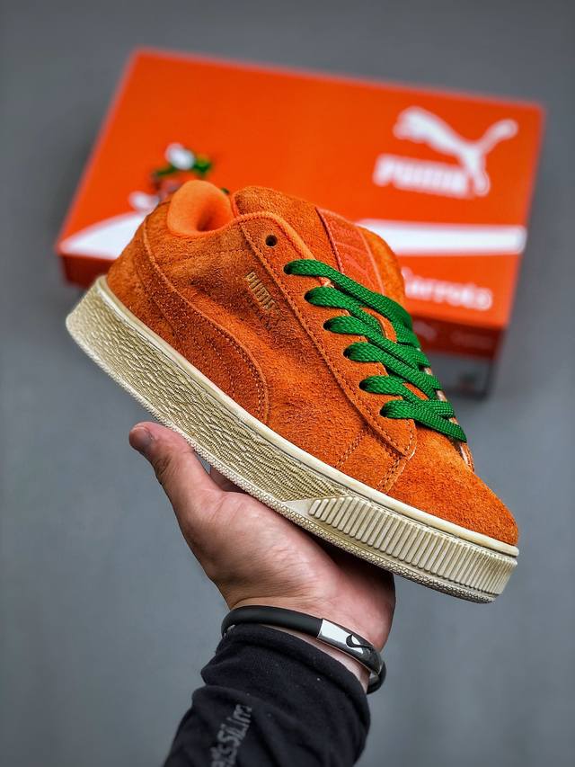 Puma Suede Xl X Carrots 百搭单品厚鞋舌轻便防滑低帮板鞋 完美细节 官方1:1 同步升级 Tr大底 中底走线 三维立体烫金logo 栩栩如