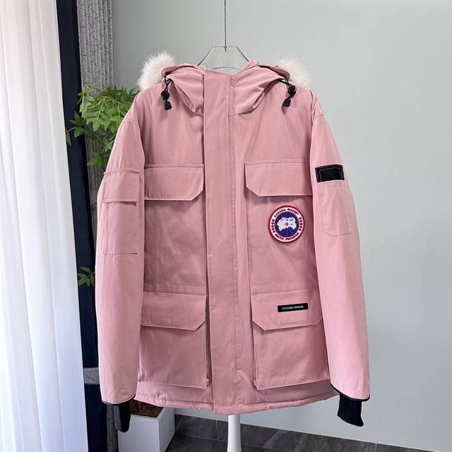 顶级版本，随意对比』 Canada Goose｜加拿大鹅expedition 派克大衣｜经典升级 新08款男女同款羽绒服 颜色：石墨灰、米白色、黑色、粉色、藏青