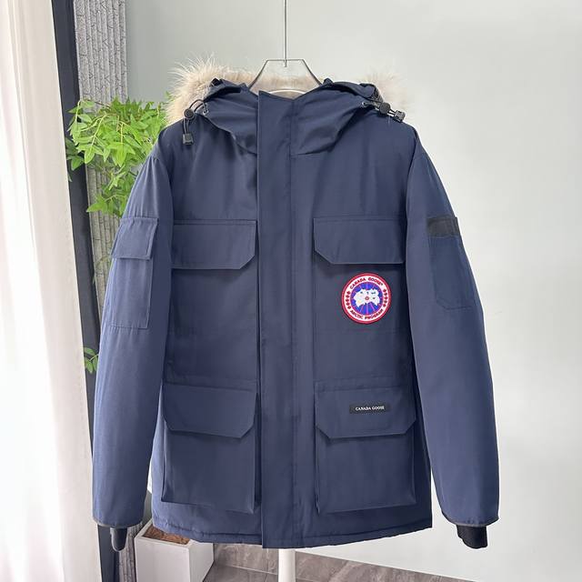 顶级版本，随意对比』 Canada Goose｜加拿大鹅expedition 派克大衣｜经典升级 新08款男女同款羽绒服 颜色：石墨灰、米白色、黑色、粉色、藏青