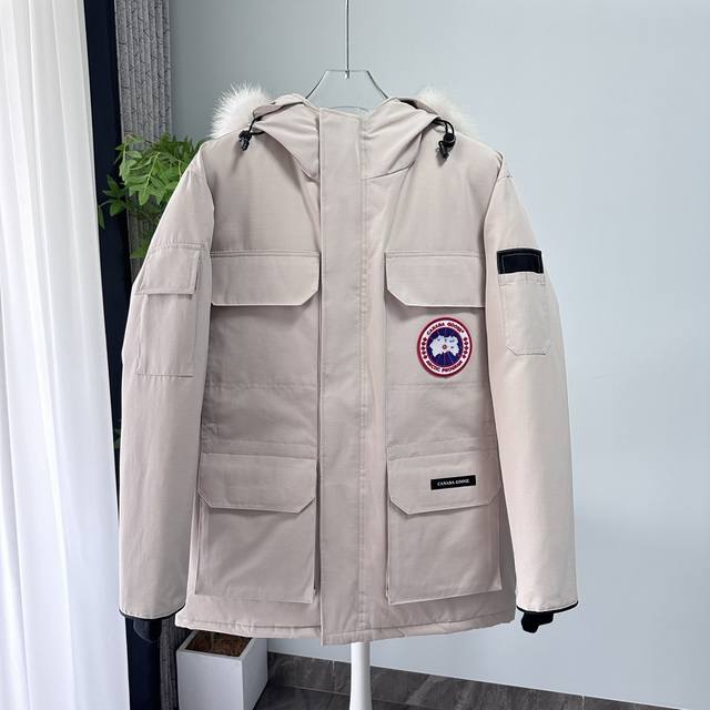 顶级版本，随意对比』 Canada Goose｜加拿大鹅expedition 派克大衣｜经典升级 新08款男女同款羽绒服 颜色：石墨灰、米白色、黑色、粉色、藏青