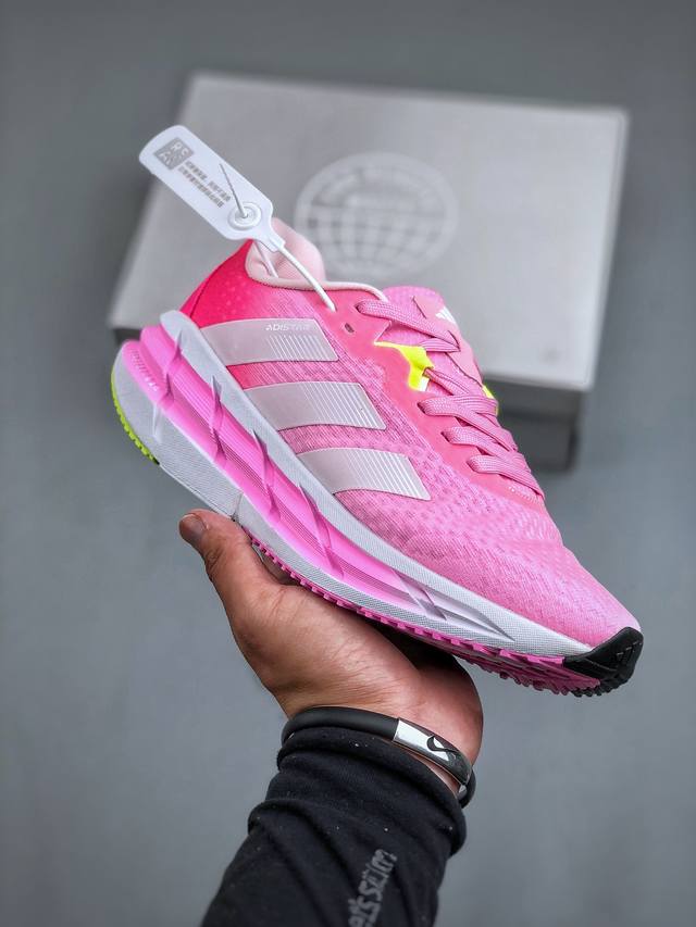 Adidas Adistar 清风系列马拉松休闲跑鞋 实拍首发 Adistar将柔软、轻便的 Repetitor泡棉平台与更坚固的repetitor +泡棉相结