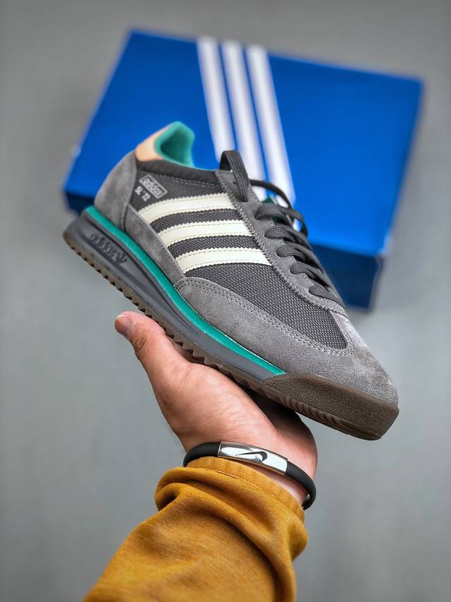 Adidas Originals Sl 72 Rs 防滑 低帮 生活体闲鞋 男女同款简约大方的造型设计，给人以随性闲的时尚格调，穿着舒适轻便，运动灵活自如，满足