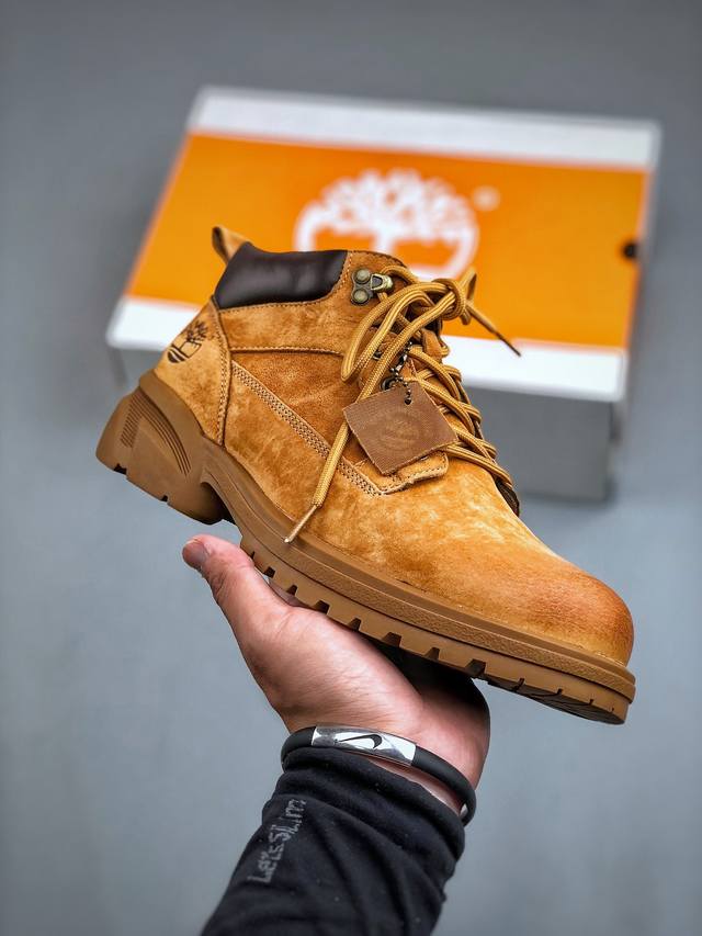 新货#Timberland添柏岚 天伯伦户外中帮休闲马丁靴系列 广东大厂品质 原盒原包装 面料采用意大利顶级磨砂细纹牛皮 搭配防臭防腐真皮乳胶鞋垫 给您完美的穿