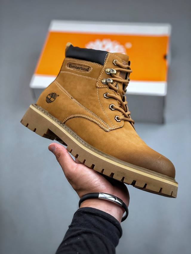 新货#Timberland添柏岚 天伯伦户外工装休闲大黄靴系列 #广东大厂品质 原盒原包装 #24Ss秋冬新款 时尚潮流搭配 面料采用意大利顶级磨砂细纹牛皮 搭