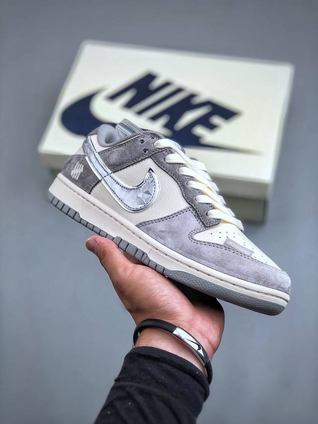 Nike Sb Dunk Low Un系列-钻石灰勾 周年高端定制 低帮休闲板鞋 Dq1098-518 #定制鞋盒 大厂纯原品质出货 超高清洁度 皮料切割干净无