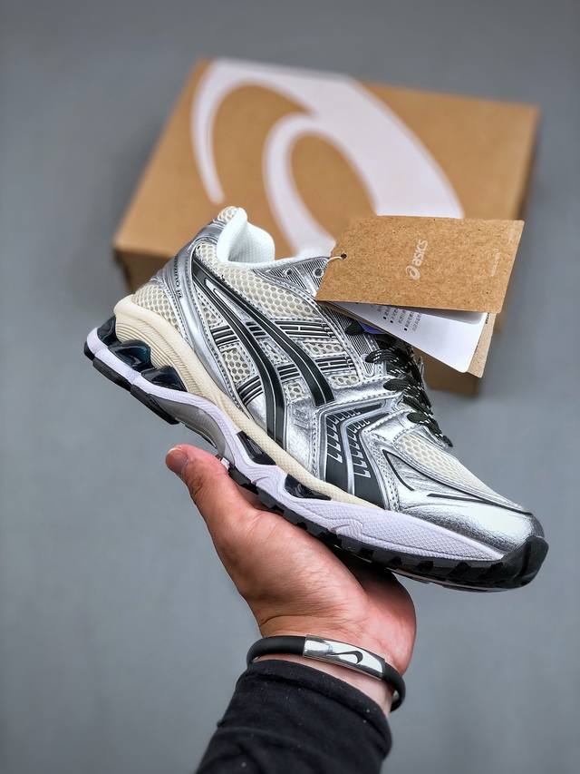 Asics Gel-Kayano 14 亚瑟士运动休闲透气专业跑鞋 #采用工程弹性双层再生针织密度鞋面材质，后跟3D可视gel缓震乳胶物料 #升级ff Blas