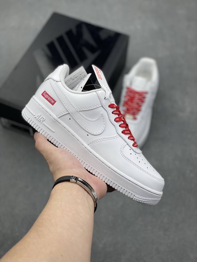 超级福利 核心特价 长期补货 Air Force 1 Nike Low Superme联名 原楦头原纸板 打造纯正空军版型 专注外贸渠道 #原盒配件 原厂中底钢