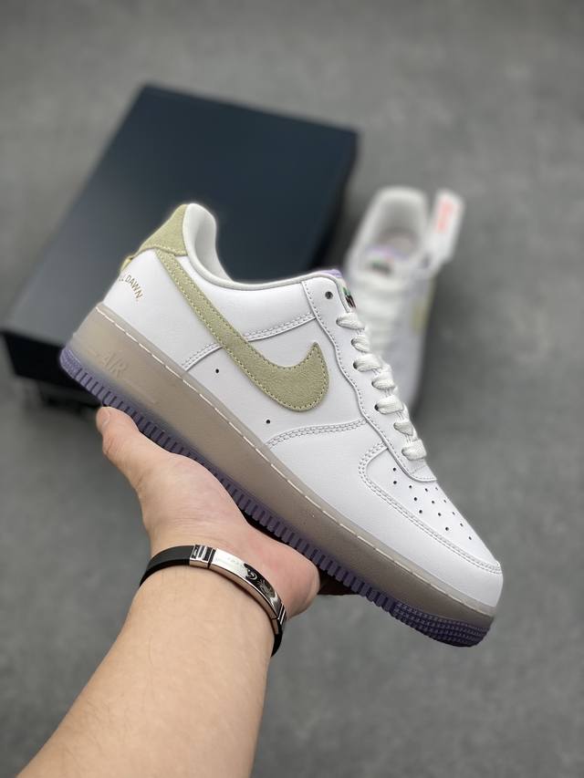 Nike Air Force 1 ‘07 Low ‘灰紫’ 原楦头原纸板 打造纯正空军版型 #专注外贸渠道 全掌内置蜂窝气垫 #原盒配件 原厂中底钢印、拉帮完美