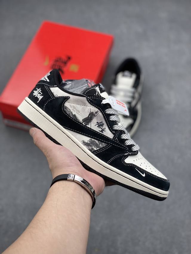 海外爆款限量发售！公司级 Travis Scott X Fragment Design X Jordan Air Jordan 1 Low Og Sp 斯图西联