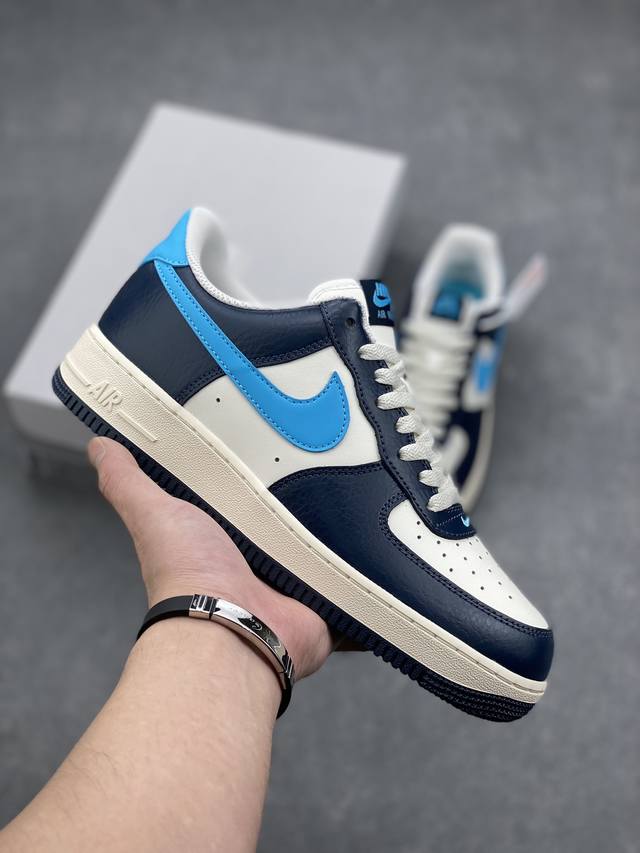 Nike Air Force 1 Low 07 Bts 白蓝 原楦头原纸板 打造纯正低帮空军版型 专注外贸渠道 全掌内置蜂窝气垫 原盒配件 原厂中底钢印、拉帮完