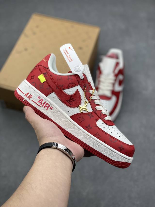 公司级 Lv X Air Force 1 Low 原楦头原纸板 打造纯正空军版型 #专注外贸渠道 全掌内置蜂窝气垫 #原盒配件 原厂中底钢印、拉帮完美 官方同步