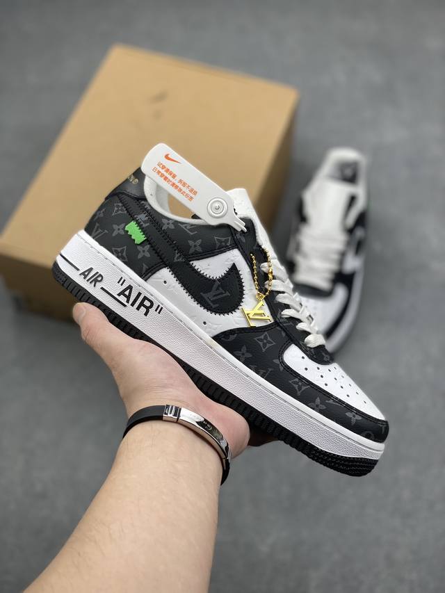 公司级 Lv X Air Force 1 Low 原楦头原纸板 打造纯正空军版型 #专注外贸渠道 全掌内置蜂窝气垫 #原盒配件 原厂中底钢印、拉帮完美 官方同步