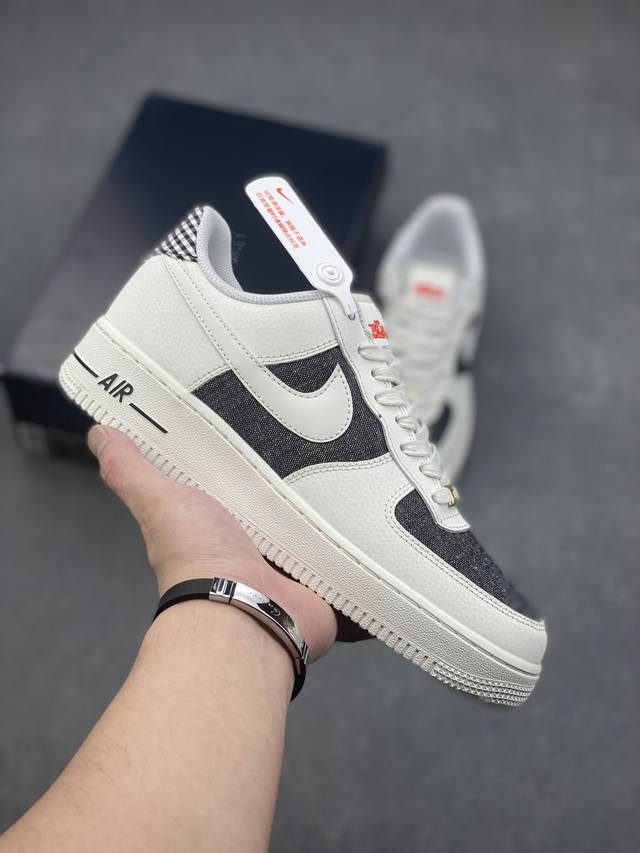 超级福利 核心特价 长期补货 真标耐克nike Air Force 1 Low '07 配色低帮空军一号休闲板鞋 定制头成皮料原楦原纸板 水晶双色大底内置全掌气