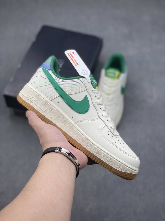 超级福利 核心特价 长期补货 真标耐克nike Air Force 1 Low '07 配色低帮空军一号休闲板鞋 定制头成皮料原楦原纸板 水晶双色大底内置全掌气