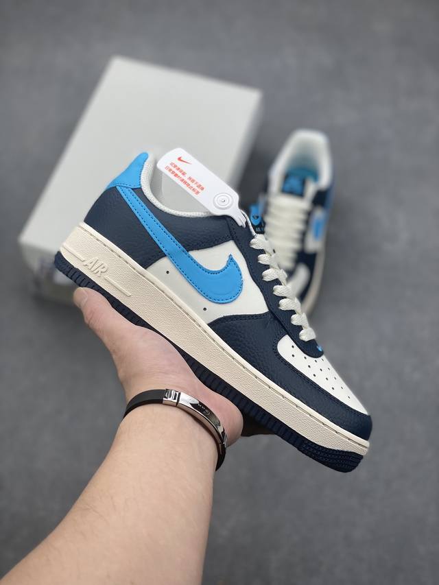 Nike Air Force 1 Low 07 Bts 白蓝 原楦头原纸板 打造纯正低帮空军版型 专注外贸渠道 全掌内置蜂窝气垫 原盒配件 原厂中底钢印、拉帮完