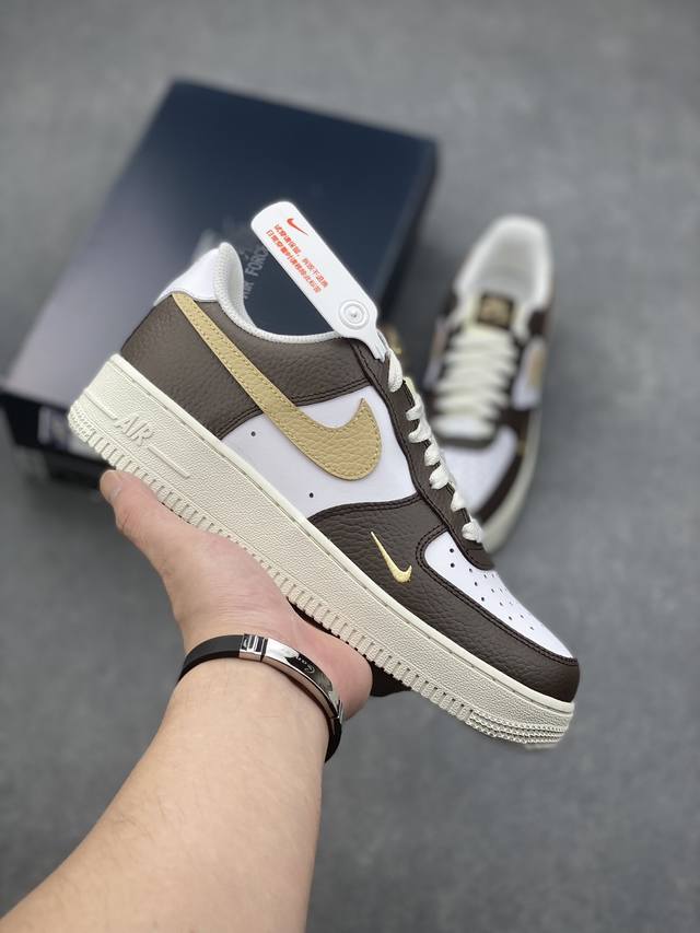 Nike Air Force 1 Low 07 白棕绿 原楦头原纸板 打造纯正低帮空军版型专注外贸渠道 全掌内置蜂窝气垫 原盒配件 原厂中底钢印、拉帮完美 货号