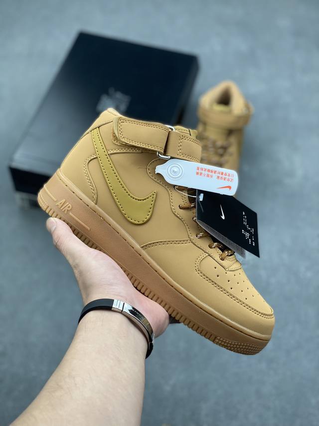 超级福利 核心特价 长期补货 无敌性价比 Nike Air Force 1'07 空军一号休闲运动板鞋 中帮小麦二代 原楦头原纸板 打造纯正空军版型#专注外贸渠